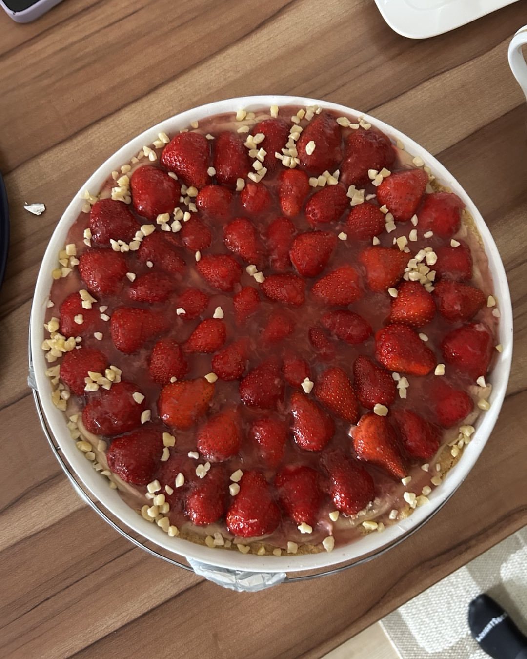 Hausgemachter Erdbeerkuchen